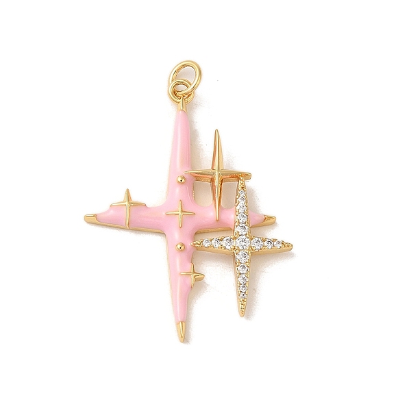 PandaHall Rack Plating Brass Micro Pave Clear Cubic Zirconia and Enamel Pendants, Long-Lasting, Lead Free & Cadmium Free, Star, Real 18K..., Pink
PandaHall Rack Plating Brass Micro Pave Clear Cubic Zirconia and Enamel Pendants, Long-Lasting, Lead Free & Cadmium Free, Star, Real 18K..., Pink