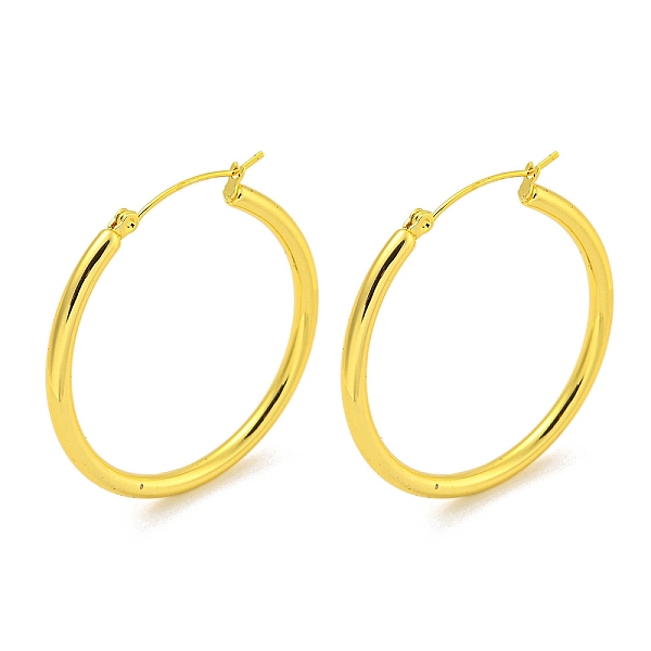 PandaHall 304 Stainless Steel Earrings, Half Round, Real 18K Gold Plated, 40.5x3mm 304 Stainless Steel Half Round
PandaHall 304 Stainless Steel Earrings, Half Round, Real 18K Gold Plated, 40.5x3mm 304 Stainless Steel Half Round