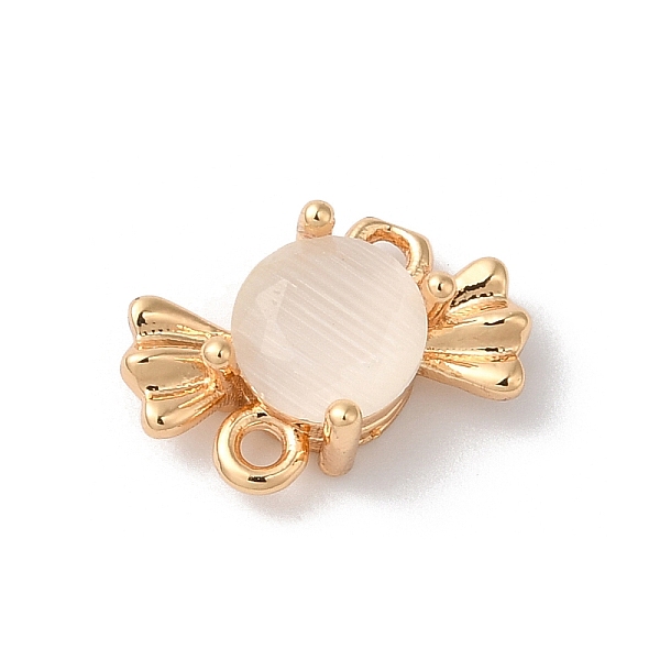 PandaHall Brass Pave Glass Connector Charms, Candy Links, Golden, Creamy White, 7.5x13x4mm, Hole: 1.2mm Brass+Glass Candy
PandaHall Brass Pave Glass Connector Charms, Candy Links, Golden, Creamy White, 7.5x13x4mm, Hole: 1.2mm Brass+Glass Candy