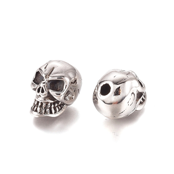 PandaHall Halloween 304 Stainless Steel Beads, Skull Head, Antique Silver, 12.5x10.5x15mm, Hole: 2.8mm 304 Stainless Steel Skull
PandaHall Halloween 304 Stainless Steel Beads, Skull Head, Antique Silver, 12.5x10.5x15mm, Hole: 2.8mm 304 Stainless Steel Skull