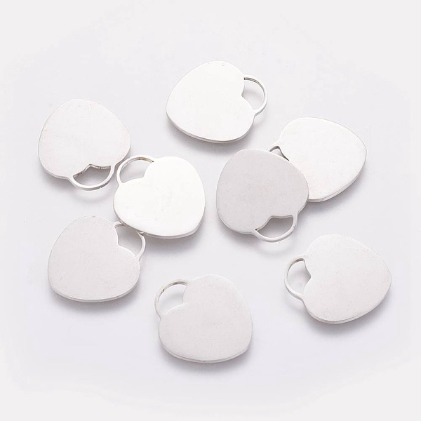 PandaHall Stainless Steel Pendants, Stamping Blank Tag, Heart, Stainless Steel Color, 19x17x1mm, Hole: 4mm Stainless Steel Heart
PandaHall Stainless Steel Pendants, Stamping Blank Tag, Heart, Stainless Steel Color, 19x17x1mm, Hole: 4mm Stainless Steel Heart