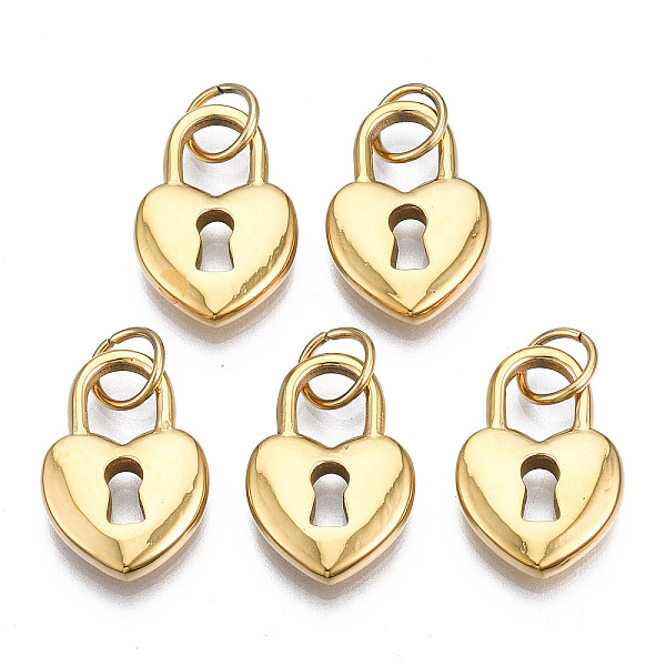 PandaHall 316 Surgical Stainless Steel Pendants, with Jump Rings, Heart, Real 14K Gold Plated, 16x11x3mm, Hole: 4.5mm, Jump Ring: 6x1mm, 4mm...
PandaHall 316 Surgical Stainless Steel Pendants, with Jump Rings, Heart, Real 14K Gold Plated, 16x11x3mm, Hole: 4.5mm, Jump Ring: 6x1mm, 4mm...