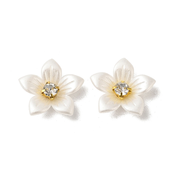 PandaHall Brass Cabochons, Brass with Clear Cubic Zirconia Finding, Flower, White, 22x23x6mm Plastic Flower White
PandaHall Brass Cabochons, Brass with Clear Cubic Zirconia Finding, Flower, White, 22x23x6mm Plastic Flower White