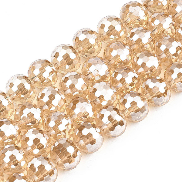 PandaHall Electroplate Transparent Glass Beads Strands, Faceted, Round, BurlyWood, 10x9mm, Hole: 1.5mm, about 72pcs/strand, 25.98 inch(66cm)..., Orange
PandaHall Electroplate Transparent Glass Beads Strands, Faceted, Round, BurlyWood, 10x9mm, Hole: 1.5mm, about 72pcs/strand, 25.98 inch(66cm)..., Orange
