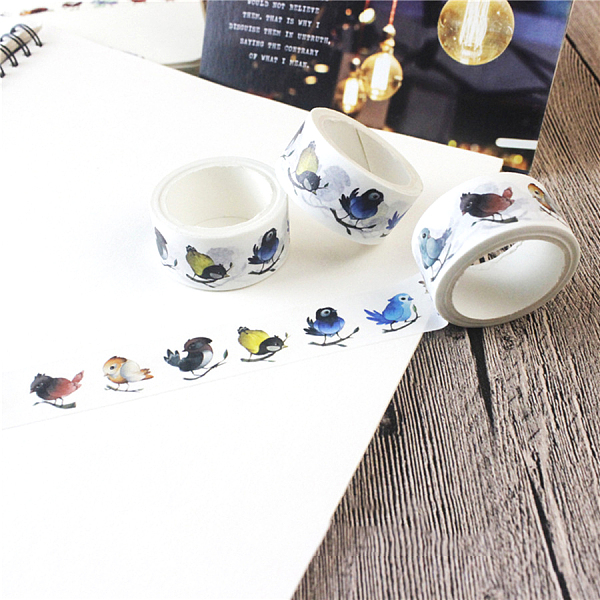 PandaHall Decorative Adhesive Paper Tape, for Card-Making, Scrapbooking, Diary, Planner, Envelope & Notebooks, Bird Pattern, 20mm, about...
PandaHall Decorative Adhesive Paper Tape, for Card-Making, Scrapbooking, Diary, Planner, Envelope & Notebooks, Bird Pattern, 20mm, about...