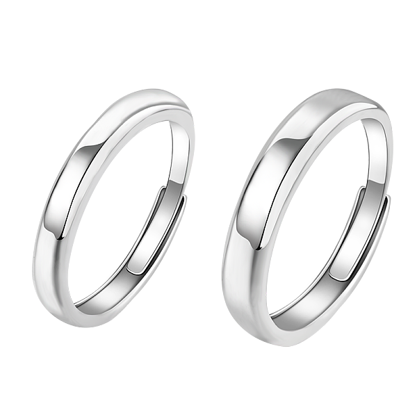 PandaHall S925 Silver Couple Rings Simple and Adjustable Anniversary Gift Sterling Silver
PandaHall S925 Silver Couple Rings Simple and Adjustable Anniversary Gift Sterling Silver