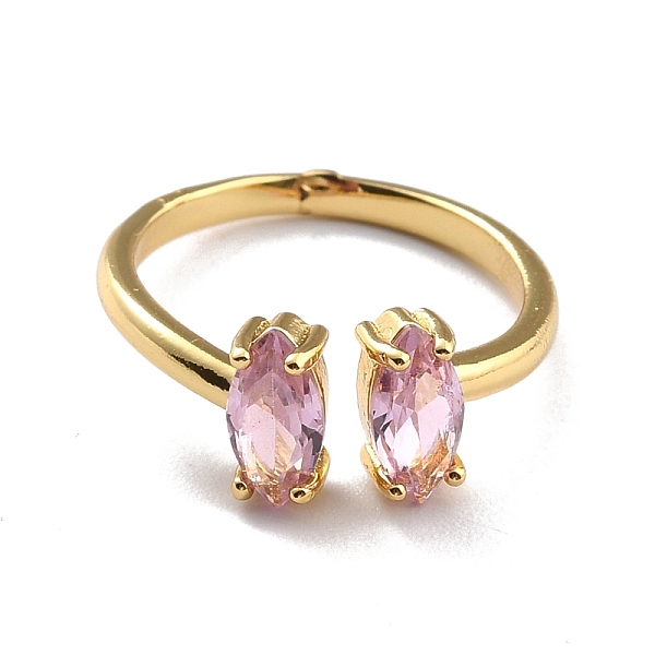 PandaHall Oval Rhinestone Cuff Ring, Real 18K Gold Plated Brass Open Ring for Women, Rose, US Size 7(17.3mm) Brass+Rhinestone Pink
PandaHall Oval Rhinestone Cuff Ring, Real 18K Gold Plated Brass Open Ring for Women, Rose, US Size 7(17.3mm) Brass+Rhinestone Pink