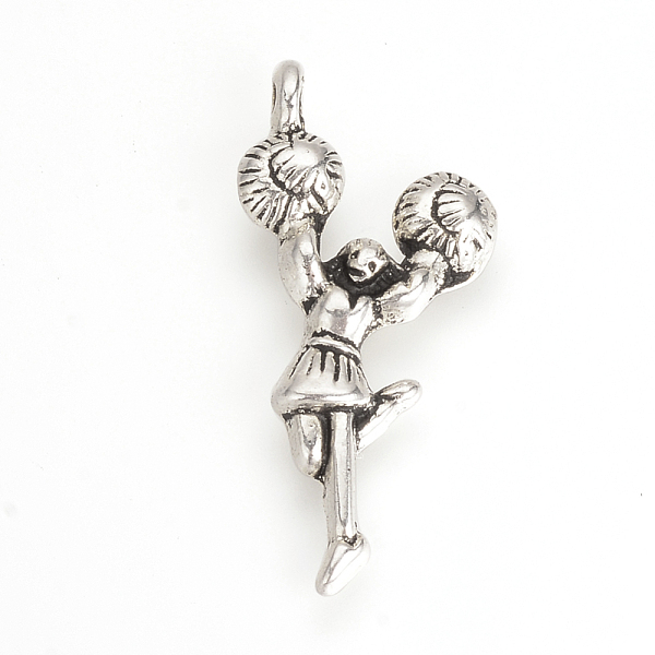 PandaHall Tibetan Style Alloy Pendants, Cheering Squad, Cadmium Free & Lead Free, Antique Silver, 29x14x3mm, Hole: 1mm, about 810pcs/1000g...
PandaHall Tibetan Style Alloy Pendants, Cheering Squad, Cadmium Free & Lead Free, Antique Silver, 29x14x3mm, Hole: 1mm, about 810pcs/1000g...