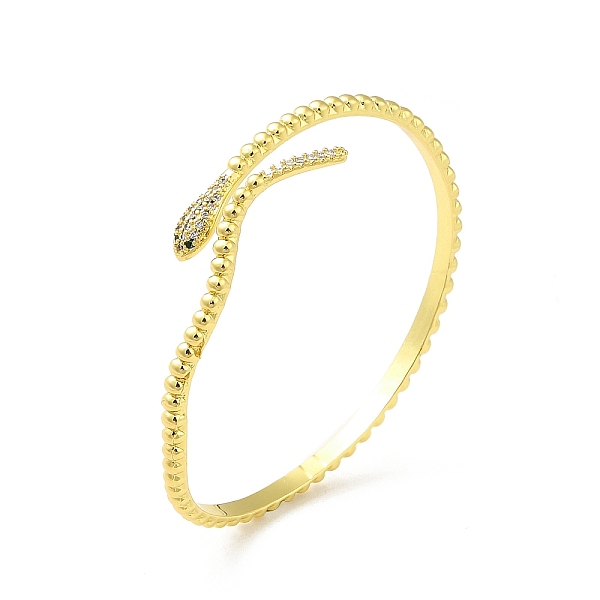 PandaHall Green Cubic Zirconia Snake Wrap Open Cuff Bangle, Rack Plating Brass Jewelry for Women, Lead Free & Cadium Free, Real 18K Gold...
PandaHall Green Cubic Zirconia Snake Wrap Open Cuff Bangle, Rack Plating Brass Jewelry for Women, Lead Free & Cadium Free, Real 18K Gold...