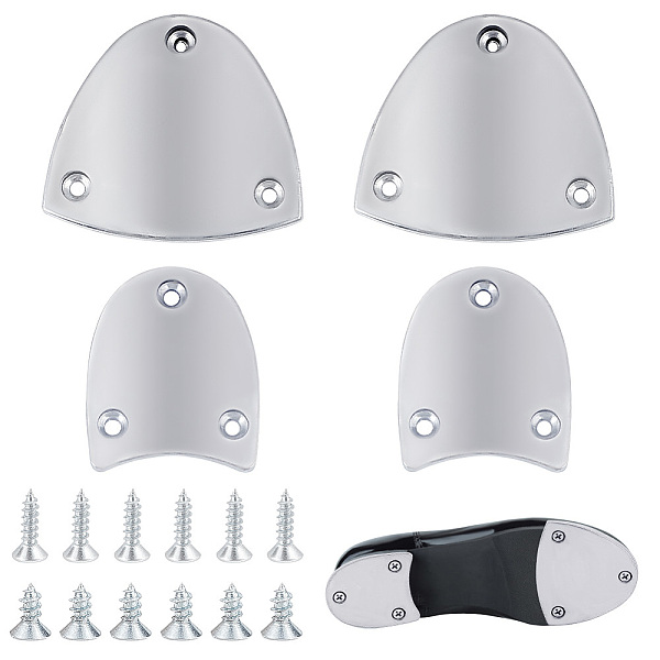 PandaHall AHANDMAKER 1 Pair Metal Heel Plates, Sole Heel Guard Repair Pads, Heel Replacement Plates with Screw Nails, Shoe Heel Plate Taps...
PandaHall AHANDMAKER 1 Pair Metal Heel Plates, Sole Heel Guard Repair Pads, Heel Replacement Plates with Screw Nails, Shoe Heel Plate Taps...
