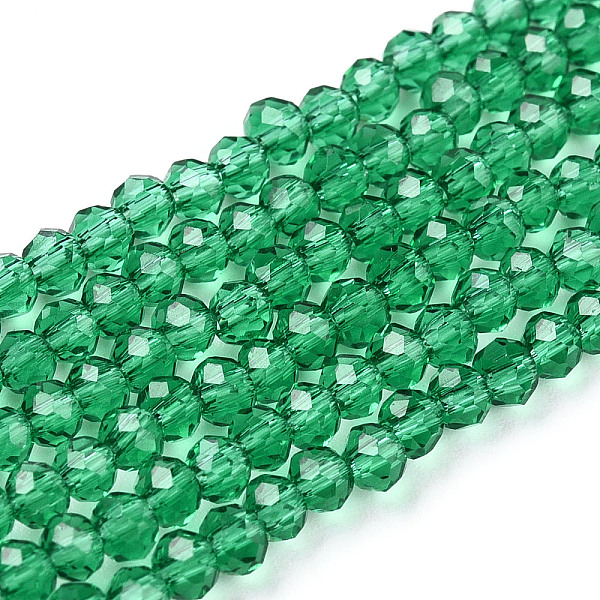 PandaHall Glass Beads Strands, Faceted, Rondelle, Sea Green, 4x3mm, Hole: 0.4mm, about 113~115pcs/strand, 41~42cm Glass Rondelle Cyan
PandaHall Glass Beads Strands, Faceted, Rondelle, Sea Green, 4x3mm, Hole: 0.4mm, about 113~115pcs/strand, 41~42cm Glass Rondelle Cyan