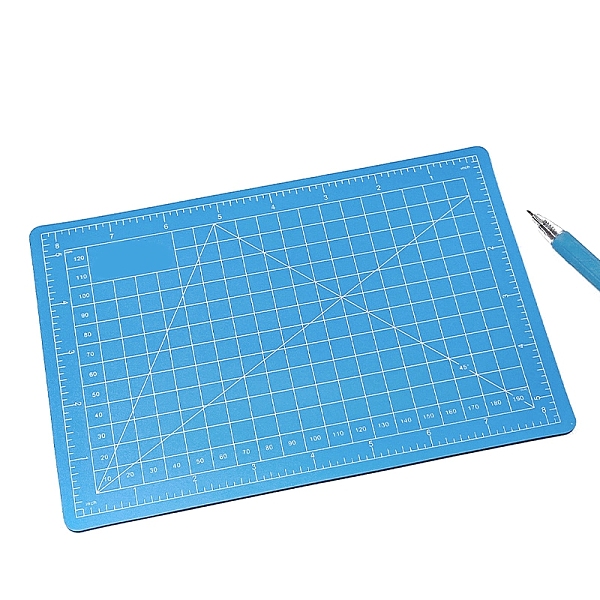 PandaHall A5 PVC Cutting Mat, Cutting Board, for Craft Art, Dodger Blue, 15x22cm PVC Rectangle
PandaHall A5 PVC Cutting Mat, Cutting Board, for Craft Art, Dodger Blue, 15x22cm PVC Rectangle