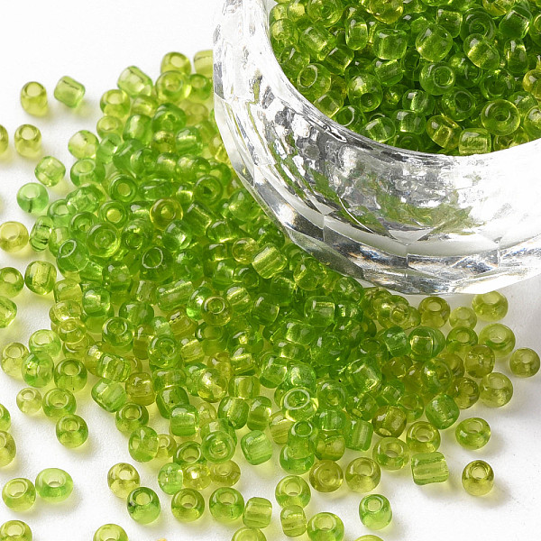 PandaHall Glass Seed Beads, Transparent, Round, Green Yellow, 8/0, 3mm, Hole: 1mm, about 2222pcs/100g Glass
PandaHall Glass Seed Beads, Transparent, Round, Green Yellow, 8/0, 3mm, Hole: 1mm, about 2222pcs/100g Glass