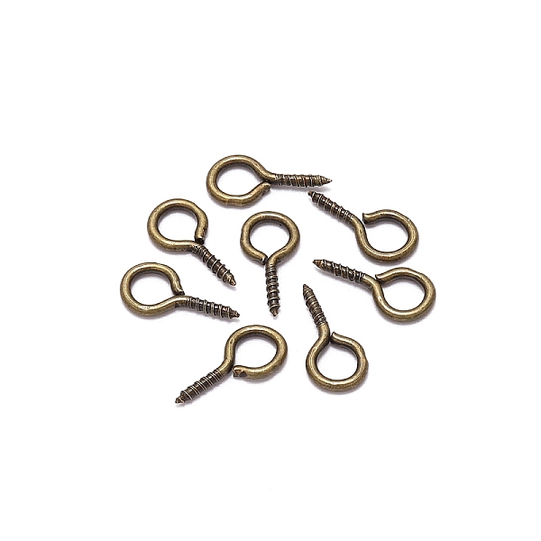 PandaHall Iron Screw Eye Pin Peg Bails, For Half Drilled Beads, Antique Bronze, 10x5mm, 200pcs/bag Iron
PandaHall Iron Screw Eye Pin Peg Bails, For Half Drilled Beads, Antique Bronze, 10x5mm, 200pcs/bag Iron