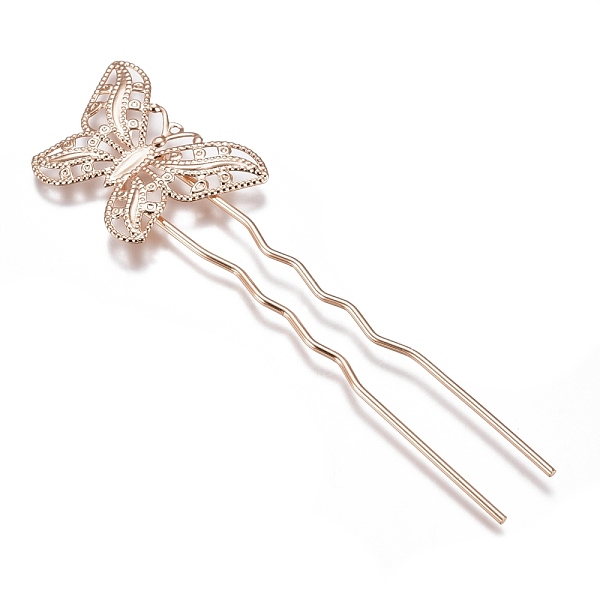 PandaHall Iron Hair Fork Findings, with Brass Butterfly Filigree Findings, Light Gold, 85.5x22x3mm, Butterfly: 30x20mm Brass
PandaHall Iron Hair Fork Findings, with Brass Butterfly Filigree Findings, Light Gold, 85.5x22x3mm, Butterfly: 30x20mm Brass