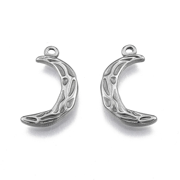 PandaHall 304 Stainless Steel Pendants, Moon, Stainless Steel Color, 21x11.5x2.5mm, Hole: 1.6mm 304 Stainless Steel Moon
PandaHall 304 Stainless Steel Pendants, Moon, Stainless Steel Color, 21x11.5x2.5mm, Hole: 1.6mm 304 Stainless Steel Moon