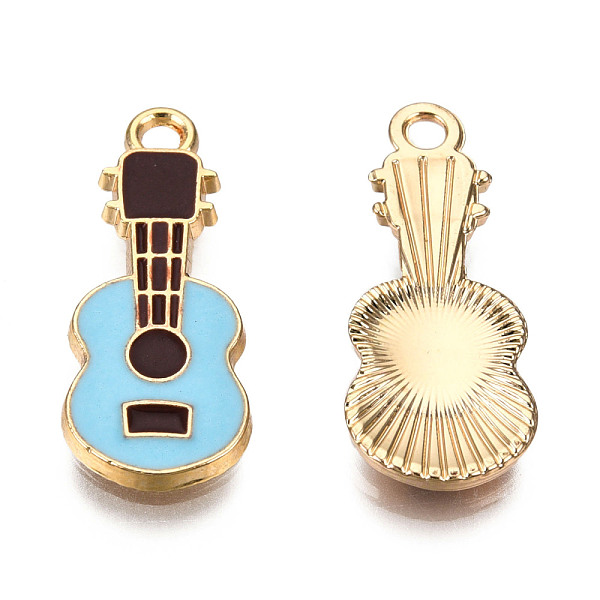 PandaHall Eco-Friendly Zinc Alloy Pendants, with Enamel, Cadmium Free & Nickel Free & Lead Free, Guitar Shape, Light Gold, Light Sky Blue...
PandaHall Eco-Friendly Zinc Alloy Pendants, with Enamel, Cadmium Free & Nickel Free & Lead Free, Guitar Shape, Light Gold, Light Sky Blue...