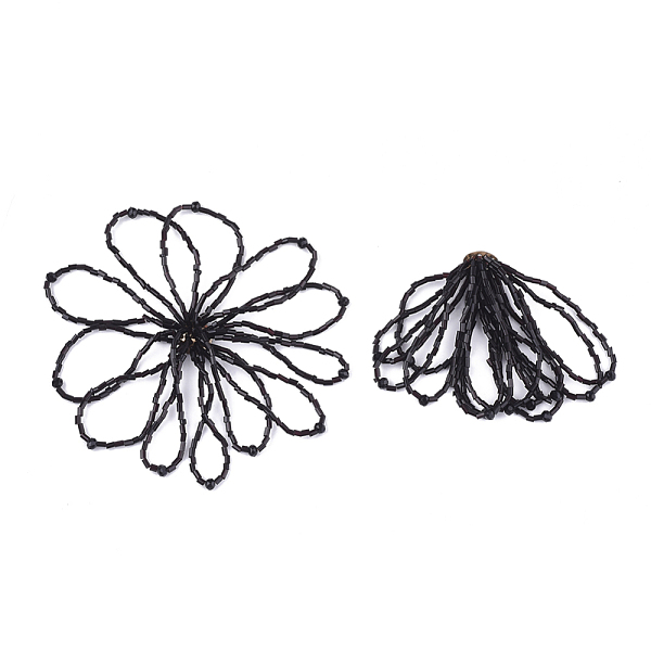 PandaHall Glass Seed Beads Cabochons, with Iron Sieve Findings, Light Gold, Black, 59~66x30~40mm Glass Others Black
PandaHall Glass Seed Beads Cabochons, with Iron Sieve Findings, Light Gold, Black, 59~66x30~40mm Glass Others Black