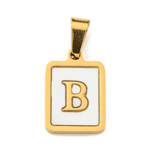 PandaHall Vacuum Plating 304 Stainless Steel Pave Natural White Shell Pendants, Rectangle with Letter Charms, Golden, Letter B...
PandaHall Vacuum Plating 304 Stainless Steel Pave Natural White Shell Pendants, Rectangle with Letter Charms, Golden, Letter B...