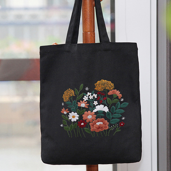 PandaHall DIY Flower Pattern Tote Bag Embroidery Kit, including Embroidery Needles & Thread, Cotton Fabric, Plastic Embroidery Hoop, Black...
PandaHall DIY Flower Pattern Tote Bag Embroidery Kit, including Embroidery Needles & Thread, Cotton Fabric, Plastic Embroidery Hoop, Black...