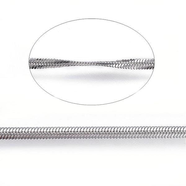 PandaHall 304 Stainless Steel Flat Snake Chains, Soldered, Stainless Steel Color, 3x1mm 304 Stainless Steel
PandaHall 304 Stainless Steel Flat Snake Chains, Soldered, Stainless Steel Color, 3x1mm 304 Stainless Steel