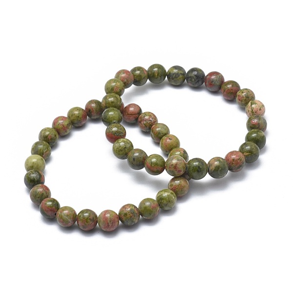 PandaHall Natural Unakite Bead Stretch Bracelets, Round, 2 inch~2-3/8 inch(5~6cm), Bead: 5.8~6.8mm Unakite
PandaHall Natural Unakite Bead Stretch Bracelets, Round, 2 inch~2-3/8 inch(5~6cm), Bead: 5.8~6.8mm Unakite