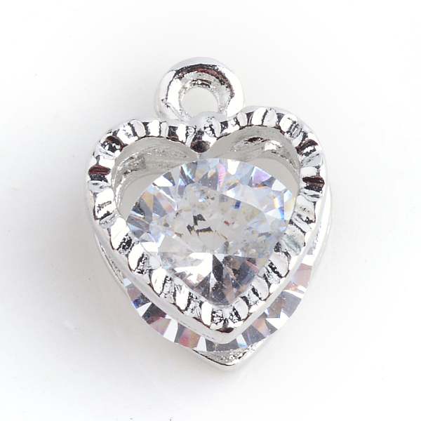 PandaHall 100pcs Clear Cubic Zirconia Alloy Charms, heart-shaped, Platinum, 12x8.5x5mm, Hole: 1mm, 100pcs Brass+Cubic Zirconia Heart Clear
PandaHall 100pcs Clear Cubic Zirconia Alloy Charms, heart-shaped, Platinum, 12x8.5x5mm, Hole: 1mm, 100pcs Brass+Cubic Zirconia Heart Clear