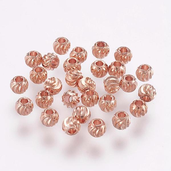 PandaHall Brass Spacer Beads, Long-Lasting Plated, Corrugated Round, Rose Gold, 4x3mm, Hole: 1.6mm Brass Round
PandaHall Brass Spacer Beads, Long-Lasting Plated, Corrugated Round, Rose Gold, 4x3mm, Hole: 1.6mm Brass Round