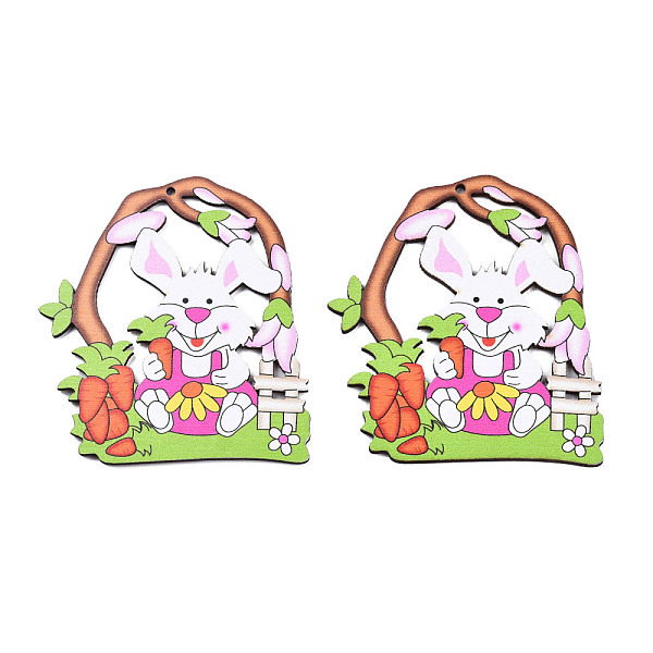 PandaHall Single-Sided Printed Wood Big Pendants, Rabbit Charm, Hot Pink, 88x78x2.5mm, Hole: 2.5mm Wood Rabbit
PandaHall Single-Sided Printed Wood Big Pendants, Rabbit Charm, Hot Pink, 88x78x2.5mm, Hole: 2.5mm Wood Rabbit