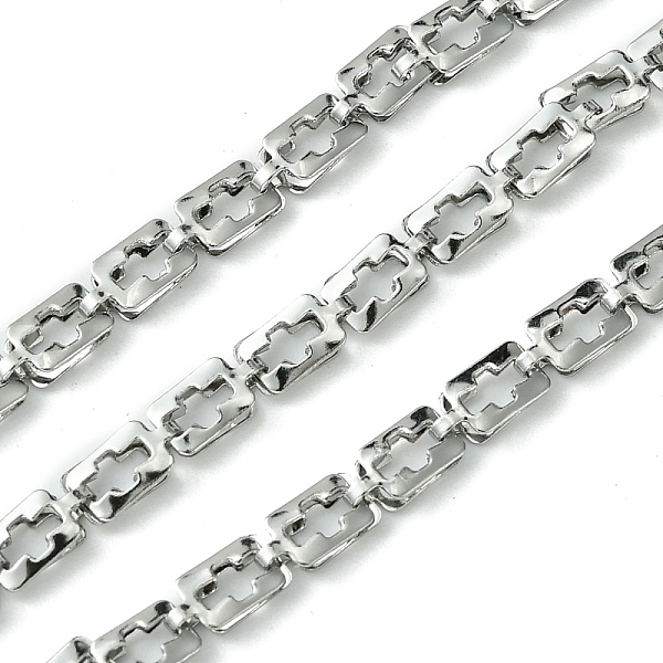 PandaHall 304 Stainless Steel Rectangle with Cross Link Chains, Soldered, with Spool, Stainless Steel Color, 6x3x1.5mm, about 32.81 Feet...
PandaHall 304 Stainless Steel Rectangle with Cross Link Chains, Soldered, with Spool, Stainless Steel Color, 6x3x1.5mm, about 32.81 Feet...