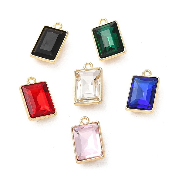 PandaHall Rack Plating Alloy Glass Pendants, Faceted Rectangle Charms, Mixed Color, 19x12x7mm, Hole: 1.8mm Alloy+Glass Rectangle Multicolor
PandaHall Rack Plating Alloy Glass Pendants, Faceted Rectangle Charms, Mixed Color, 19x12x7mm, Hole: 1.8mm Alloy+Glass Rectangle Multicolor