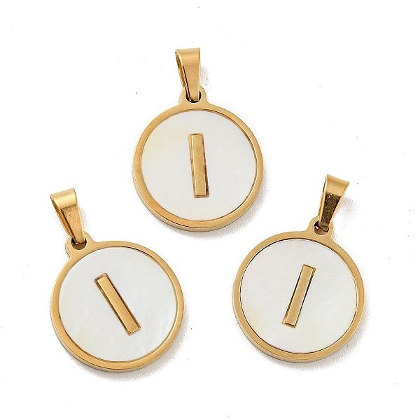 PandaHall Vacuum Plating 304 Stainless Steel with White Shell Pendants, Golden, Flat Round with Letter Charm, Letter.I, 18x16x1.5mm, Hole...
PandaHall Vacuum Plating 304 Stainless Steel with White Shell Pendants, Golden, Flat Round with Letter Charm, Letter.I, 18x16x1.5mm, Hole...