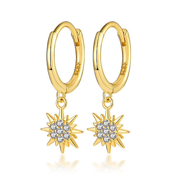 PandaHall 925 Sterling Silver Micro Pave Cubic Zirconia Dangle Hoop Earrings, Star, with S925 Stamp, Golden, 20mm Cubic Zirconia Star Clear
PandaHall 925 Sterling Silver Micro Pave Cubic Zirconia Dangle Hoop Earrings, Star, with S925 Stamp, Golden, 20mm Cubic Zirconia Star Clear