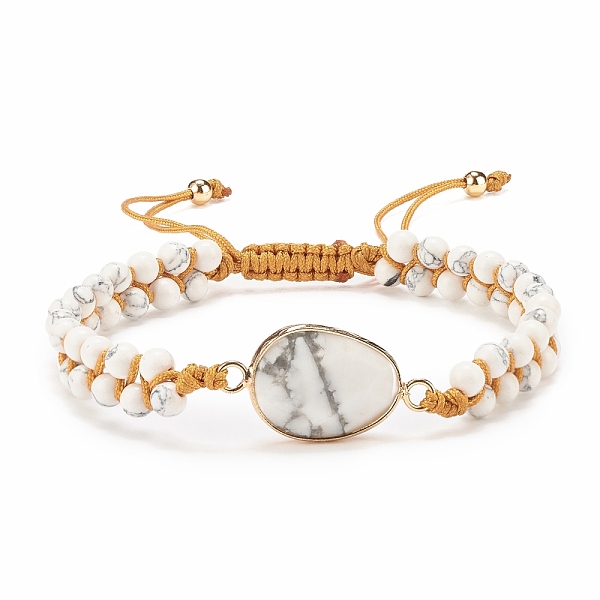 PandaHall Teardrop Natural & Synthetic Howlite Braided Bead Bracelet, Double Line Gemstone Adjustable Bracelet for Women, Inner Diameter...
PandaHall Teardrop Natural & Synthetic Howlite Braided Bead Bracelet, Double Line Gemstone Adjustable Bracelet for Women, Inner Diameter...