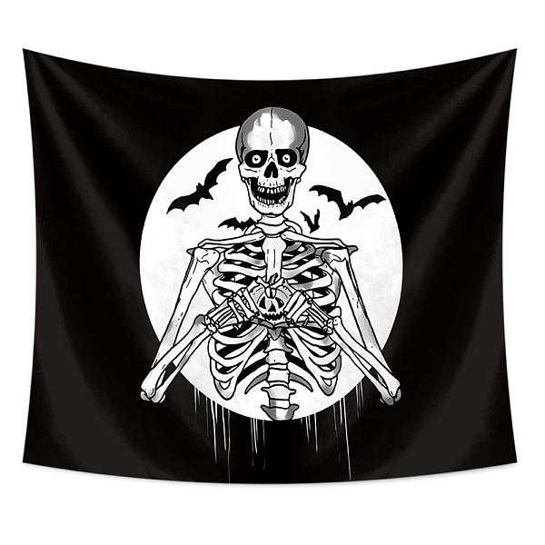 PandaHall Halloween Theme Polyester Wall Hanging Tapestry, for Bedroom Living Room Decoration, Rectangle, Skull Pattern, Black, 730x950mm...
PandaHall Halloween Theme Polyester Wall Hanging Tapestry, for Bedroom Living Room Decoration, Rectangle, Skull Pattern, Black, 730x950mm...