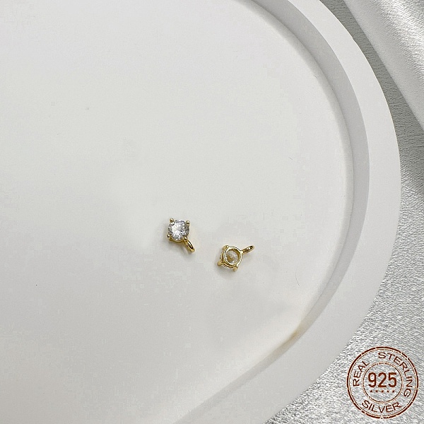PandaHall 925 Sterling Silver Micro Pave Clear Cubic Zirconia Charms, Diamond, Real 18K Gold Plated, 6x3.5x3mm, Hole: 1.5mm Sterling...
PandaHall 925 Sterling Silver Micro Pave Clear Cubic Zirconia Charms, Diamond, Real 18K Gold Plated, 6x3.5x3mm, Hole: 1.5mm Sterling...