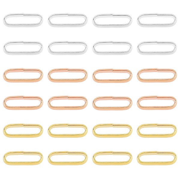 PandaHall Unicraftale 60Pcs 3 Colors304 Stainless Steel Quick Link Connectors, Linking Rings, Oval, Mixed Color, 10x3.5x2mm, 20pcs/color 304...
PandaHall Unicraftale 60Pcs 3 Colors304 Stainless Steel Quick Link Connectors, Linking Rings, Oval, Mixed Color, 10x3.5x2mm, 20pcs/color 304...