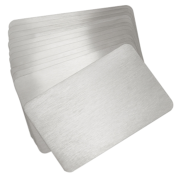 PandaHall 12 Pcs Metal Business Cards, 8.5x5.5cm 0.4mm Thick Stainless Steel Blanks Name Card Laser Engraved Business Card for Home Office...
PandaHall 12 Pcs Metal Business Cards, 8.5x5.5cm 0.4mm Thick Stainless Steel Blanks Name Card Laser Engraved Business Card for Home Office...