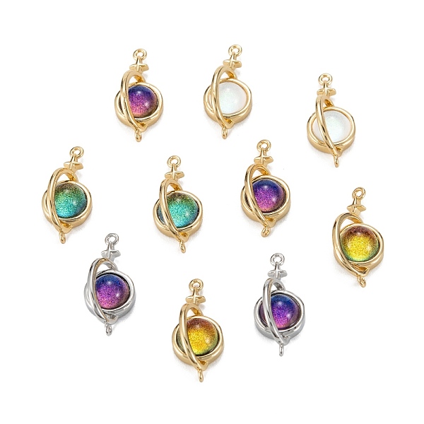 PandaHall Brass Glass Links Connectors, Real 18K Gold Plated, Long-Lasting Plated, Lead Free & Nickel Free & Cadmium Free, Round with Star..., Multicolor
PandaHall Brass Glass Links Connectors, Real 18K Gold Plated, Long-Lasting Plated, Lead Free & Nickel Free & Cadmium Free, Round with Star..., Multicolor