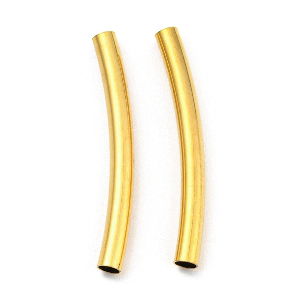 PandaHall 304 Stainless Steel Tube Beads, Curved Tube, Golden, 25x2.5mm, Hole: 2mm 304 Stainless Steel Tube
PandaHall 304 Stainless Steel Tube Beads, Curved Tube, Golden, 25x2.5mm, Hole: 2mm 304 Stainless Steel Tube