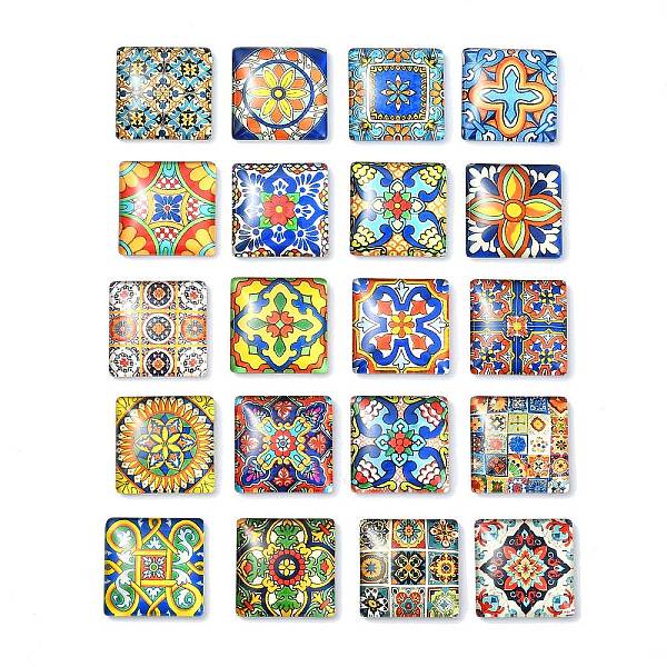PandaHall 20Pcs Glass Cabochons, Square, Mixed Color, 25x25x6.5mm Glass Square Multicolor
PandaHall 20Pcs Glass Cabochons, Square, Mixed Color, 25x25x6.5mm Glass Square Multicolor