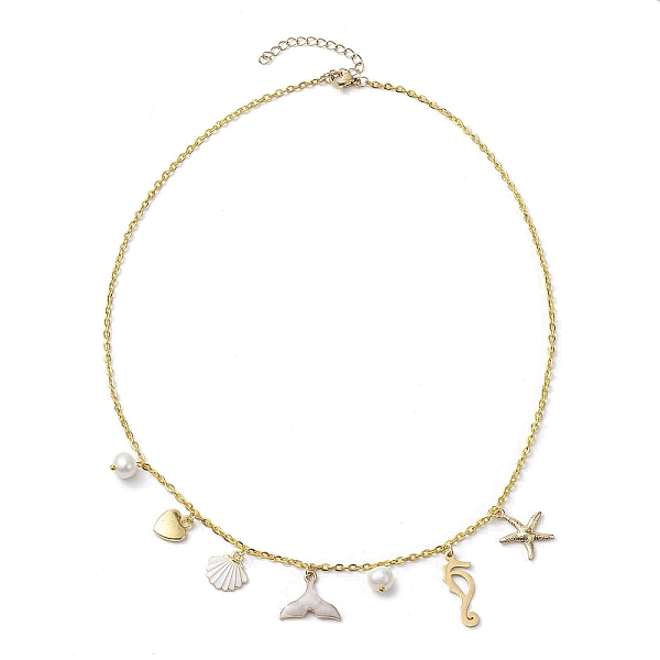 PandaHall Marine Theme Alloy Enamel Pendant Necklaces, 304 Stainless Steel Cable Chain Necklaces, Golden, 20.39 inch(51.8cm) 304 Stainless...
PandaHall Marine Theme Alloy Enamel Pendant Necklaces, 304 Stainless Steel Cable Chain Necklaces, Golden, 20.39 inch(51.8cm) 304 Stainless...