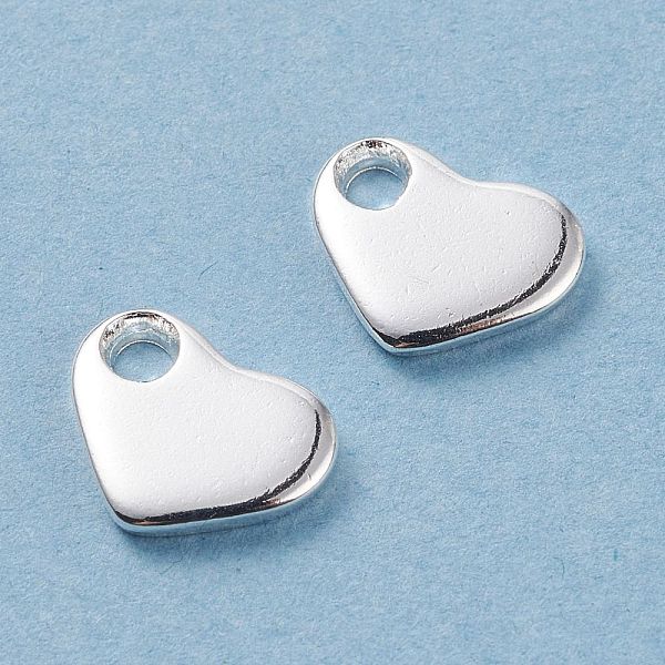 PandaHall 201 Stainless Steel Charms, Stamping Blank Tag, Heart, Silver, 7~8x9~10x1.5mm, Hole: 2mm 201 Stainless Steel Heart
PandaHall 201 Stainless Steel Charms, Stamping Blank Tag, Heart, Silver, 7~8x9~10x1.5mm, Hole: 2mm 201 Stainless Steel Heart
