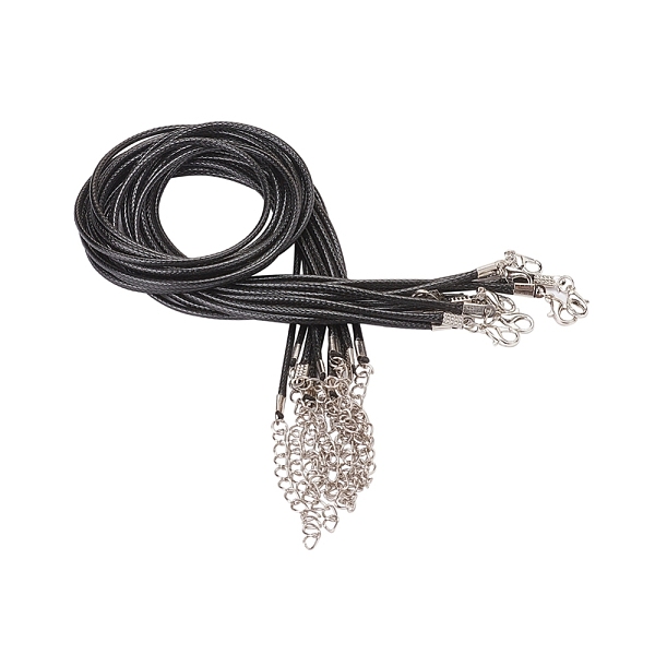 PandaHall Waxed Cord Necklace Making, with Zinc Alloy Lobster Claw Clasps, Platinum, Black, 17.8 inch~18 inch(45.5~46cm), 2mm Waxed Cord...
PandaHall Waxed Cord Necklace Making, with Zinc Alloy Lobster Claw Clasps, Platinum, Black, 17.8 inch~18 inch(45.5~46cm), 2mm Waxed Cord...