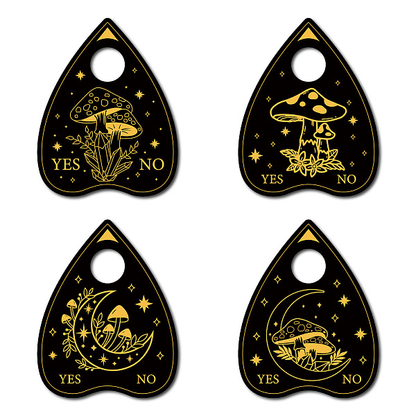 PandaHall CREATCABIN 4Pcs Planchette Mushroom Spirit Board Wooden Crystal Holder Mini Crystal Sphere Display Stand Witch Stuff Wiccan Decor..., Black
PandaHall CREATCABIN 4Pcs Planchette Mushroom Spirit Board Wooden Crystal Holder Mini Crystal Sphere Display Stand Witch Stuff Wiccan Decor..., Black