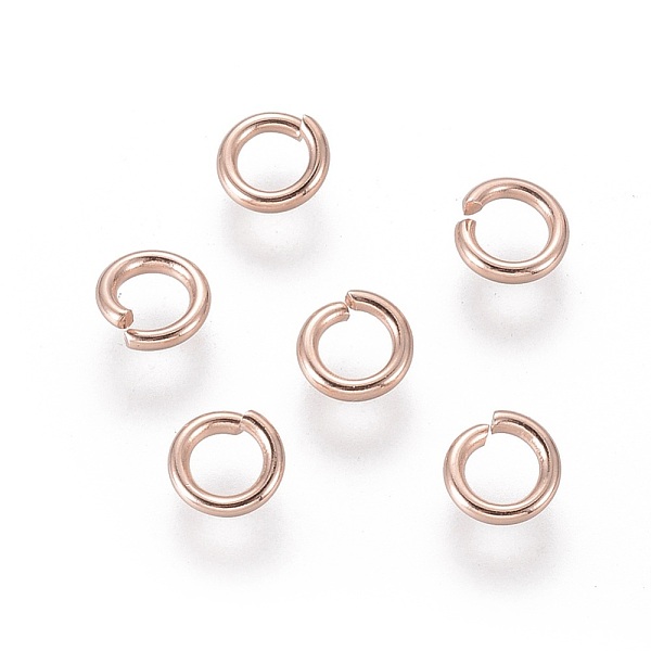 PandaHall 304 Stainless Steel Open Jump Rings, Rose Gold, 18 Gauge, 5x1mm, Inner Diameter: 3mm 304 Stainless Steel
PandaHall 304 Stainless Steel Open Jump Rings, Rose Gold, 18 Gauge, 5x1mm, Inner Diameter: 3mm 304 Stainless Steel