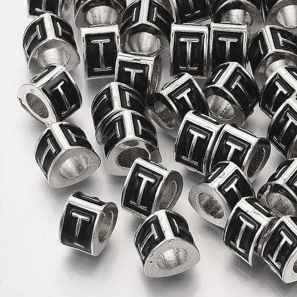 PandaHall Alloy European Beads, Enamel Style, Large Hole Beads, Triangle with Letter, Platinum, Black, Letter.I, 9.5x9x6.5mm, Hole: 5mm...
PandaHall Alloy European Beads, Enamel Style, Large Hole Beads, Triangle with Letter, Platinum, Black, Letter.I, 9.5x9x6.5mm, Hole: 5mm...