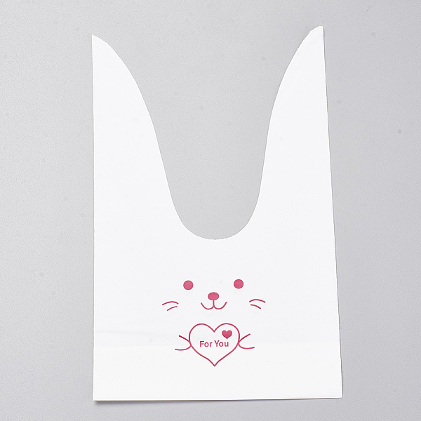 PandaHall Kawaii Bunny Plastic Bags, Rabbit Head, Flamingo, 22x13cm, about 49~50pcs/bag Plastic Other Animal Pink
PandaHall Kawaii Bunny Plastic Bags, Rabbit Head, Flamingo, 22x13cm, about 49~50pcs/bag Plastic Other Animal Pink