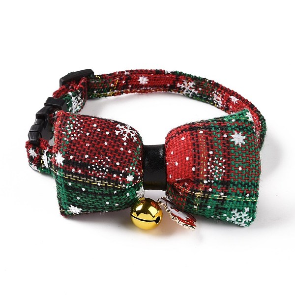 PandaHall Cloth Pet's Christmas Bowknot Collar, Xmas Kitten Puppy Tartan Pattern Bow Ties, with Side Release Buckle, Brass Bell & PU Leather...
PandaHall Cloth Pet's Christmas Bowknot Collar, Xmas Kitten Puppy Tartan Pattern Bow Ties, with Side Release Buckle, Brass Bell & PU Leather...