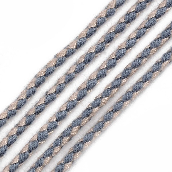 PandaHall Polyester Braided Cords, Light Steel Blue, 2mm, about 100yard/bundle(91.44m/bundle) Polyester
PandaHall Polyester Braided Cords, Light Steel Blue, 2mm, about 100yard/bundle(91.44m/bundle) Polyester